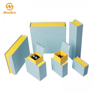 กล่องของขวัญสีฟ้าสีเหลือง - กล่องเครื่องประดับกล่องของขวัญงานแต่งงานสำหรับโอกาสพิเศษ